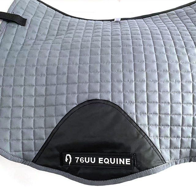 Fashion Customized Logo Cotton Waffle Equestrian Saddle Pads