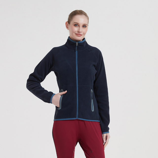 Custom Moisture Absorption Wicking Women Outdoor Soft Fleece Jacket