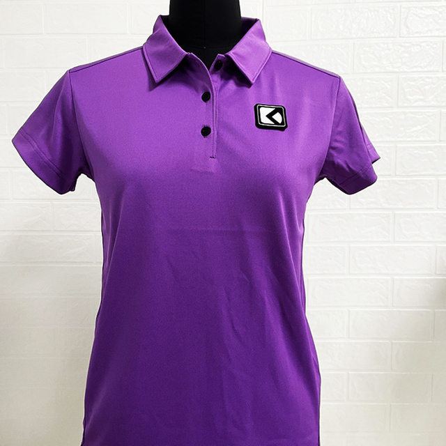 Custom Logo Breathable Knit Solid Ladies Horse Riding Polo Shirt