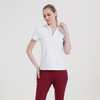 Short Sleeve Polo Polyester Breathable Equestrian Shirt