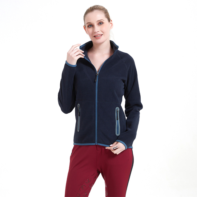 Custom Moisture Absorption Wicking Women Outdoor Soft Fleece Jacket